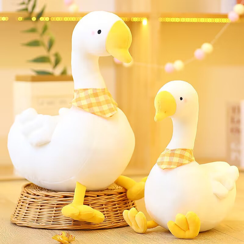 Thú Nhồi Bông Hình Con Ngỗng Trắng Dễ Thương