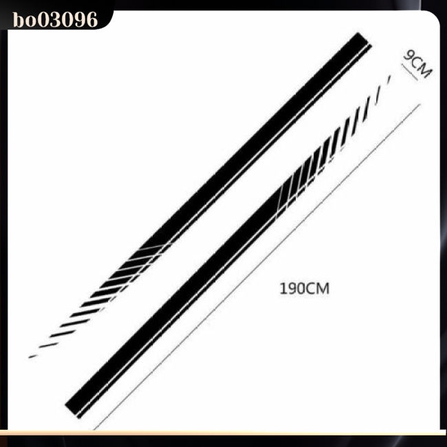 1 Cặp Miếng Dán decal Kẻ Sọc Trang Trí Cửa Xe Hơi Đua