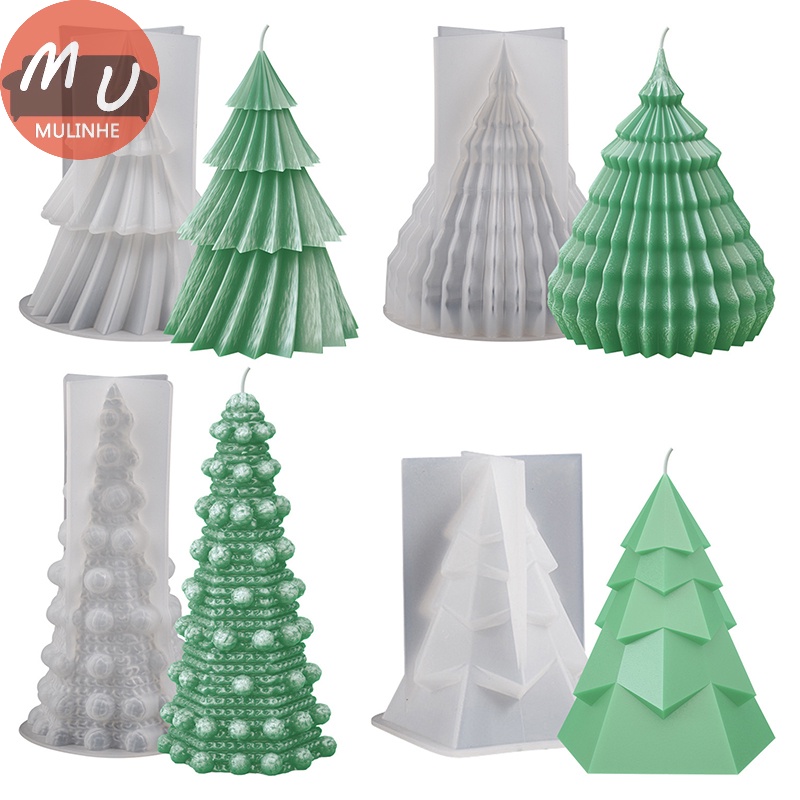 Khuôn Silicon Làm Xà Phòng Hình Cây Thông Giáng Sinh 3d diy vn