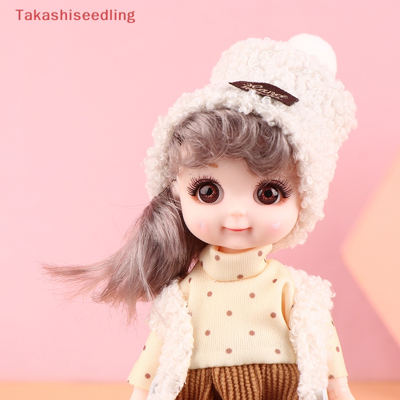 Bộ Búp Bê Công Chúa Nhỏ 17cm Dễ Thương Xinh Xắn Cho Bé Gái