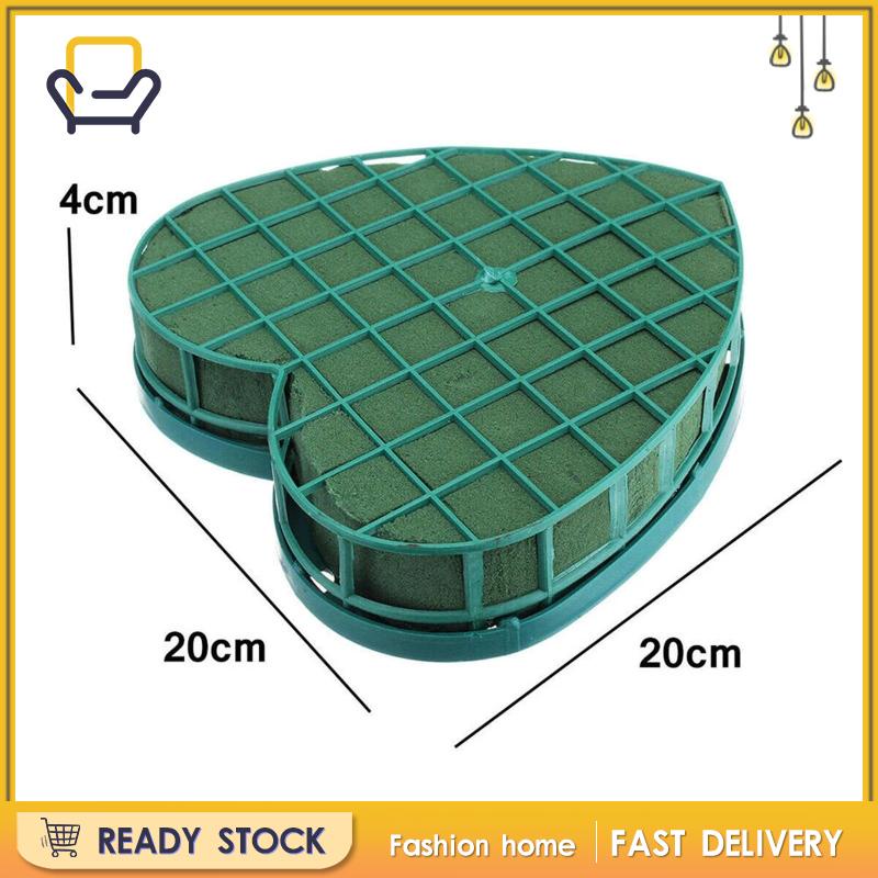 Khối Xốp Hình Trái Tim Màu Xanh Lá Cây Đế Xốp Cho Đám Cưới / Xe Hơi