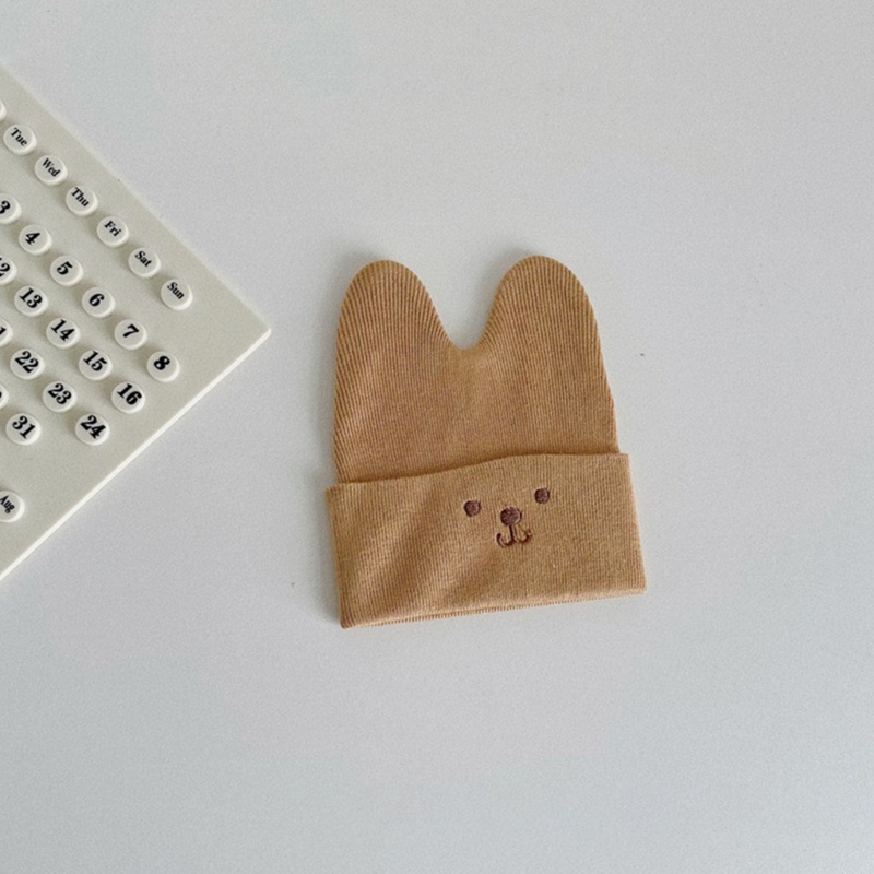 Mũ Dệt Kim Thêu Họa Tiết Hoạt Hình Trọng Lượng Nhẹ Thoải Mái Thời Trang Thu Đông Cho Bé