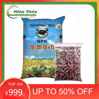 Phân npk 20-20-15+te đầu trâu cao cấp phân bón bình điền (0,1kg