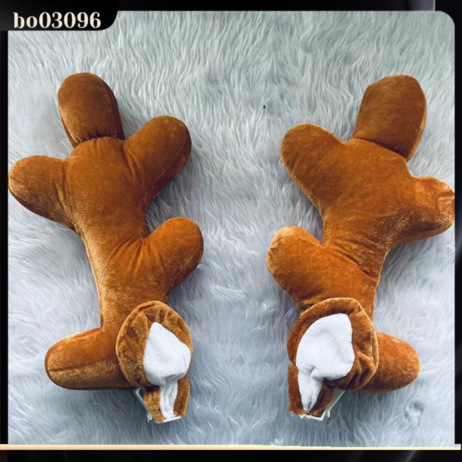 Bo Bộ Tuần Lộc Trang Trí Xe Hơi Dễ Thương Với Mũi Đỏ Hình Sừng Hươu Cho suv van