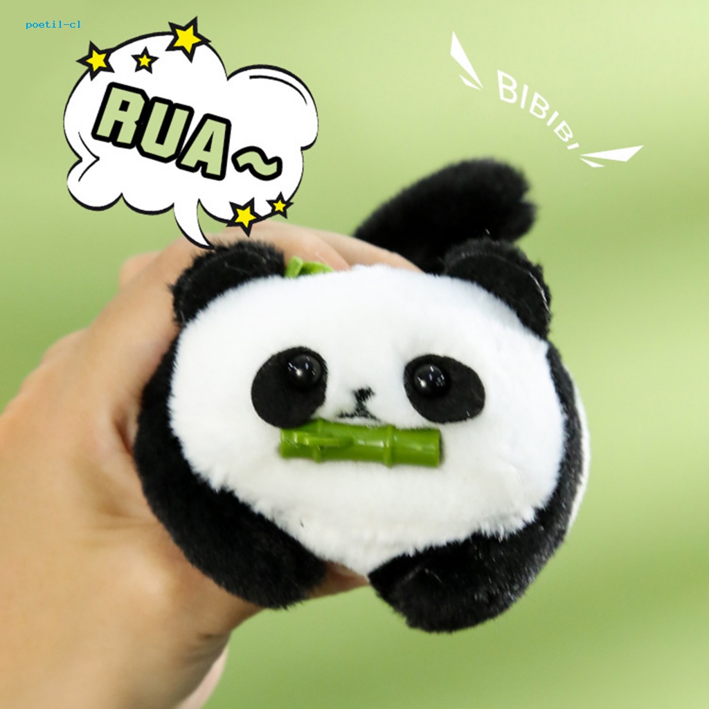 Poetil Đồ Chơi Gấu Trúc Nhồi Bông Chạy Pin Không Dùng Pin Có Chuông Dễ Thương Mới Lạ Cho Bé Trai Mẫu Giáo