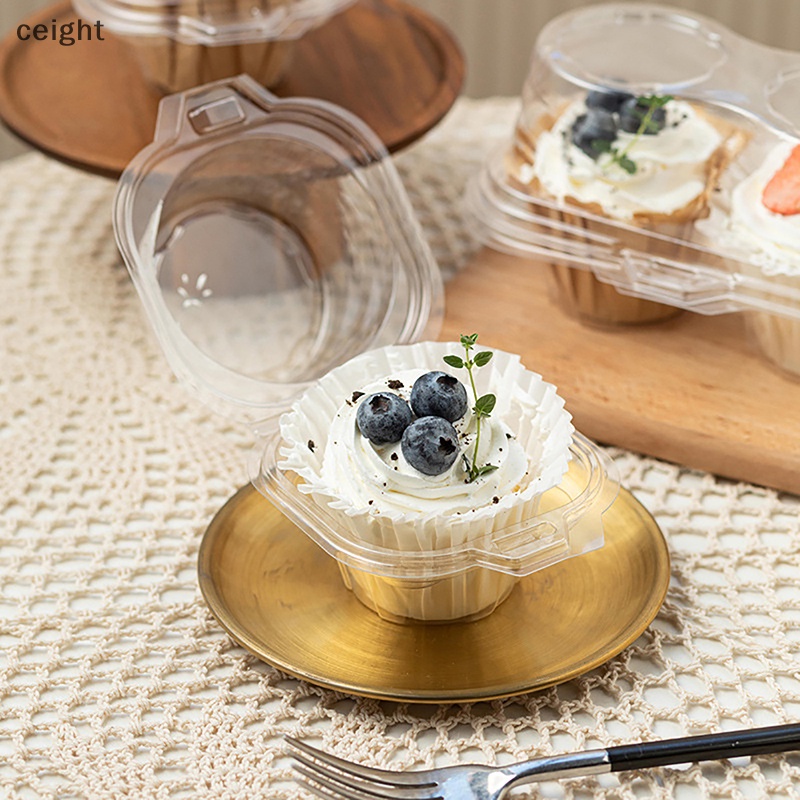 Bộ 20 Hộp Đựng Bánh cupcake Trong Suốt Tiện Dụng