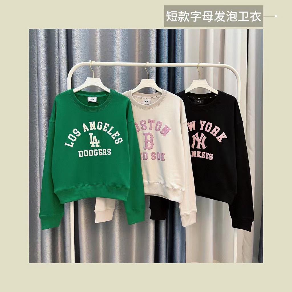Áo Thun Tay Dài Cổ Tròn In Chữ mlb Thời Trang Mùa Thu 2023 088291