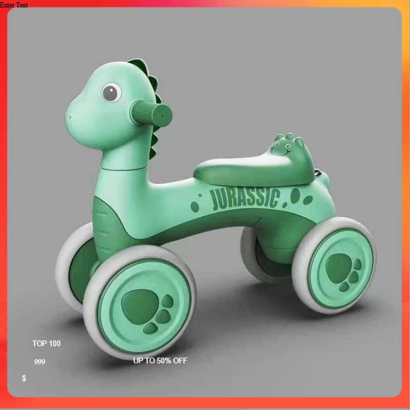 Xe chòi chân khủng long xe cân bằng có đèn nhạc vui nhộn cho bé MS8003