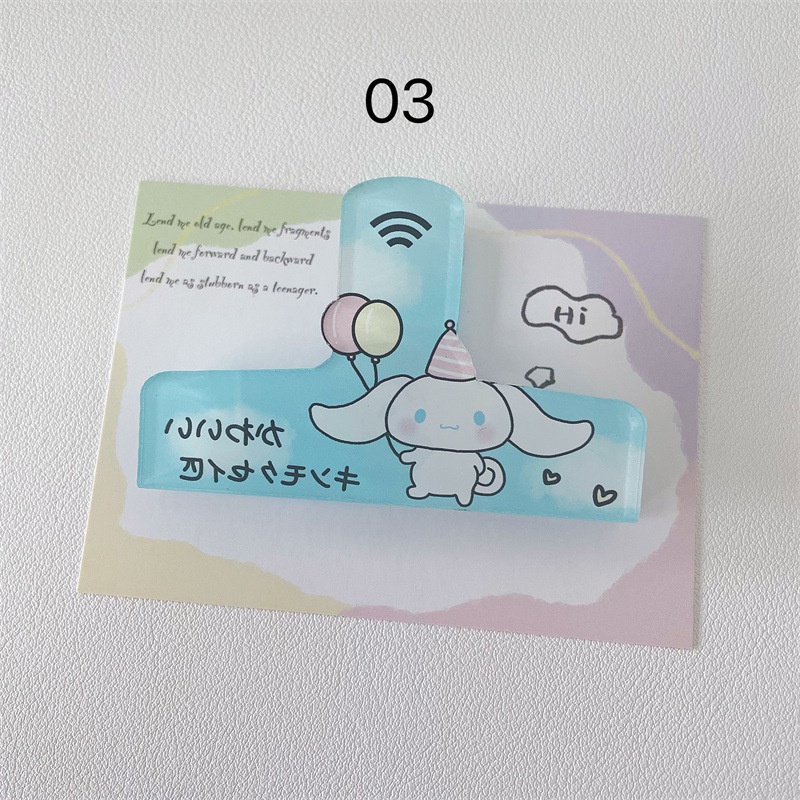 Hoạt Hình Kẹp Sổ Tay Hình sanrio kuromi melody cinnamoroll Đa Năng Sắp Xếp Gọn Gàng Cho Học Sinh