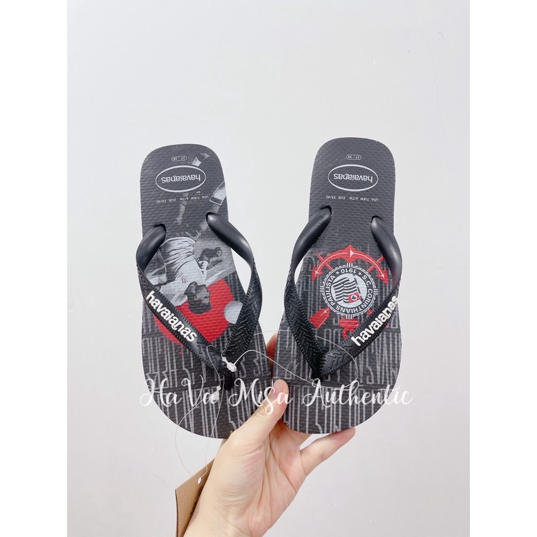 Havaianas nam đen cầu thủ chính hãng