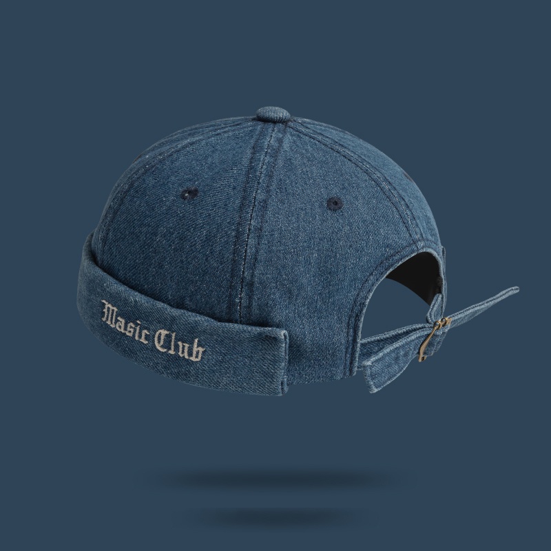 Mũ denim Họa Tiết Thêu Phong Cách hip hop Thời Trang Cho Nam Và Nữ