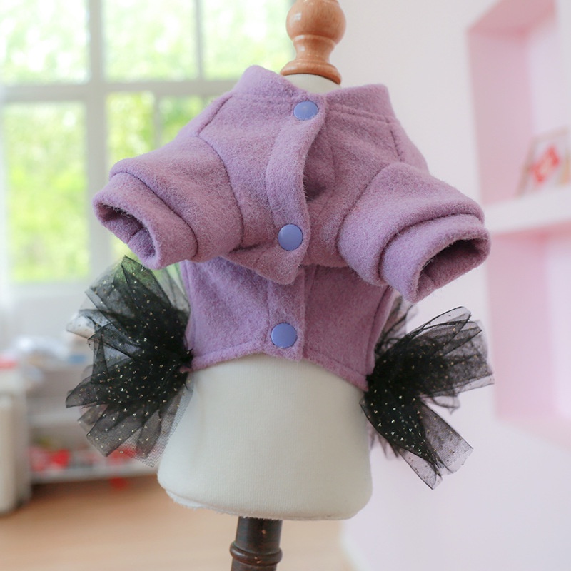 Đầm Hóa Trang Vải Gạc In Họa Tiết Kẹo Cho Thú Cưng Chó Mèo shih tzu teddy