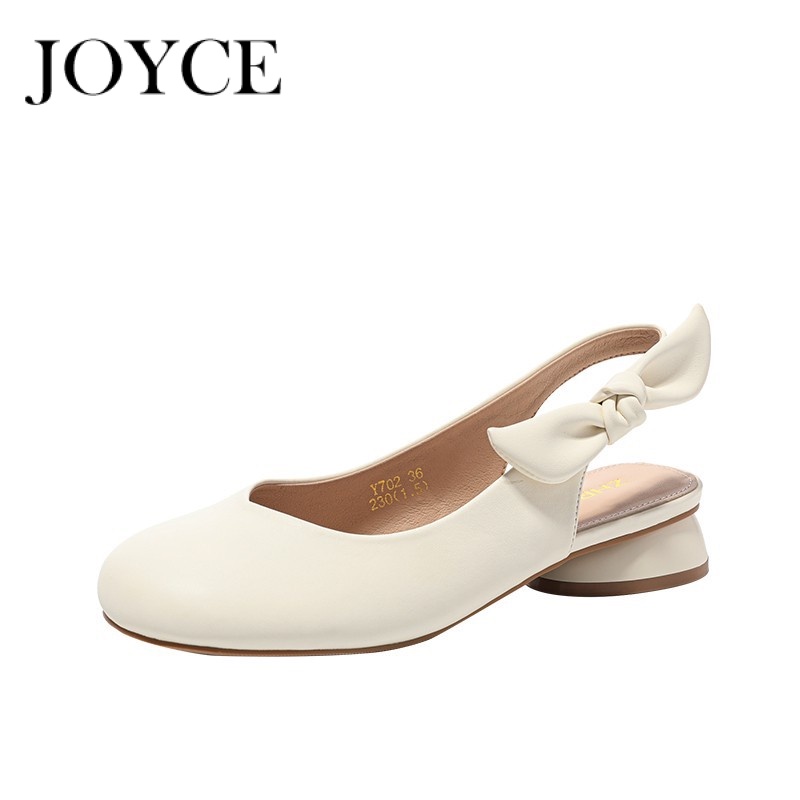 JOYCE GIÀY SỤC ĐẾ BỆT Mary Jane giày bệt nữ giày búp bê CÓ QUAI da mềm FBL23912DF 37Z230914
