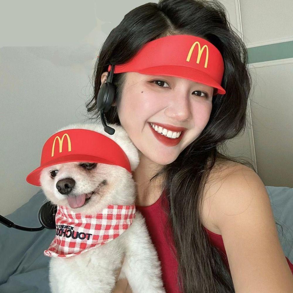 Mmluck Mũ Lưỡi Trai Đỏ Che Nắng Màu Đỏ Hình Mũ Fedora / Hộp Thư Pháp Tự Sướng Dự Tiệc