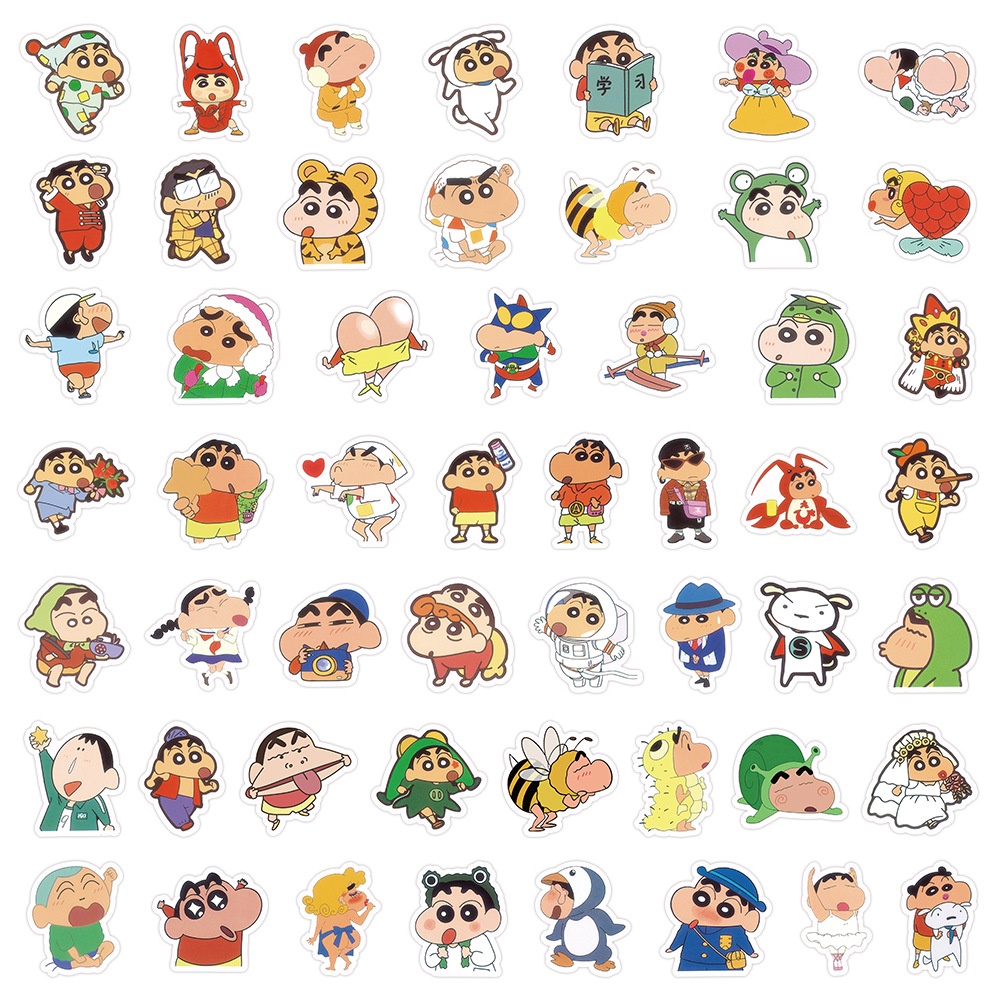 Set 100 Sticker Dán Trang Trí Điện Thoại Chống Thấm Nước Họa Tiết Hoạt Hình Dễ Thương