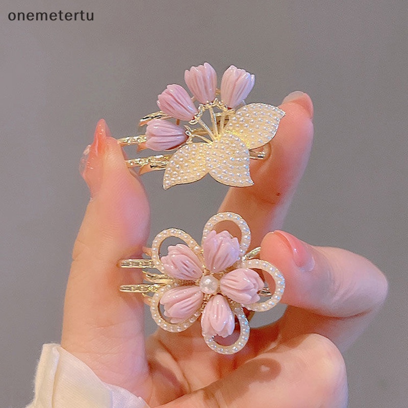 Onemetertu Kẹp Tóc Mái Bằng Hợp Kim Hình Bông Hoa Phong Cách Hàn Quốc Ngọt Ngào Thời Trang Mùa Hè Dành Cho Bạn Nữ en