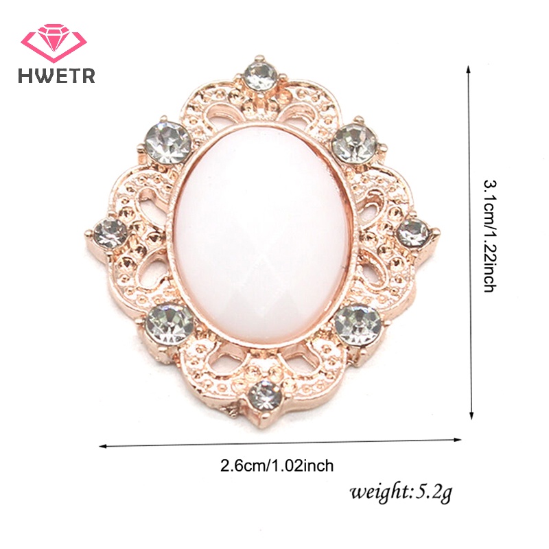 Nút Hợp Kim 26 * 31mm May Vá Trang Trí Đám Cưới diy Mới