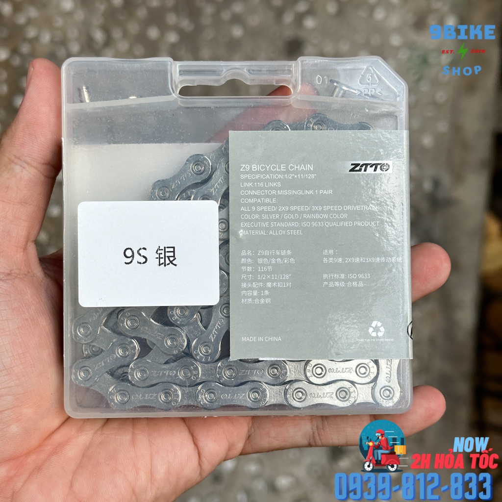 Sên xe đạp thể thao 9 tốc độ ZTTO