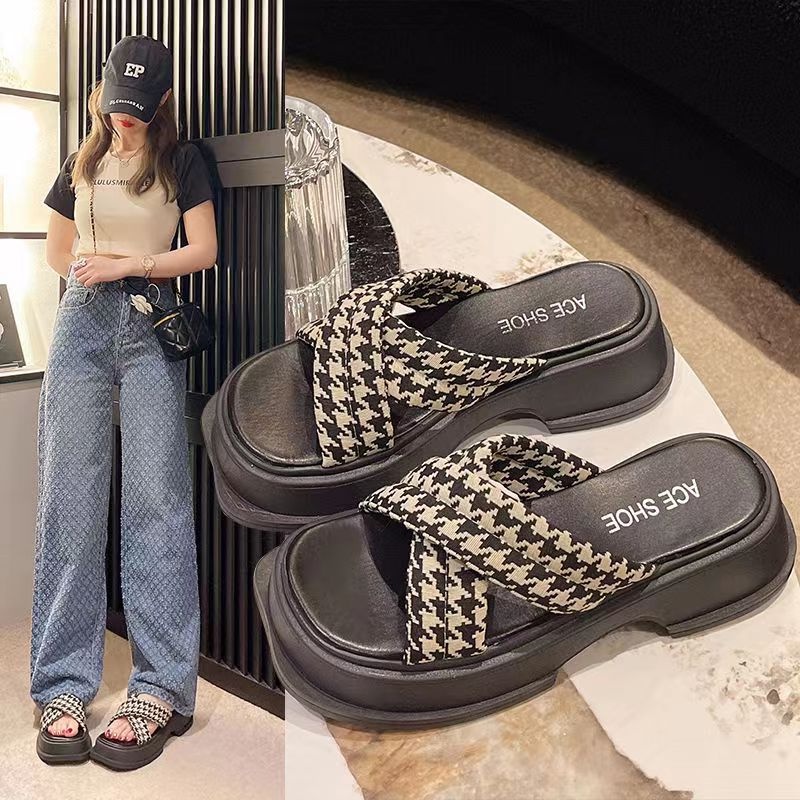 Dép Xỏ Ngón Đế Dày Thời Trang Mùa Hè Cho Nữ