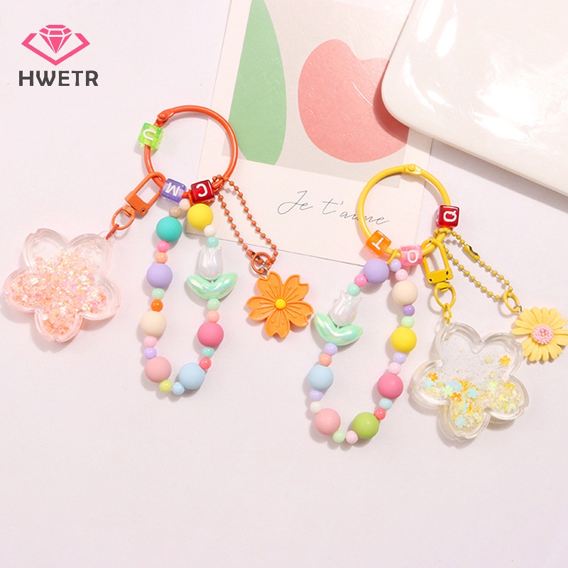 Móc Khóa Hình Hoa Anh Đào Nhiều Màu Sắc Dễ Thương Mới