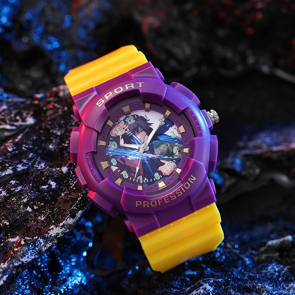 Đồng Hồ Đeo Tay Chống Nước Họa Tiết Hoạt Hình one piece Dành Cho Bé Trai Và Bé Gái