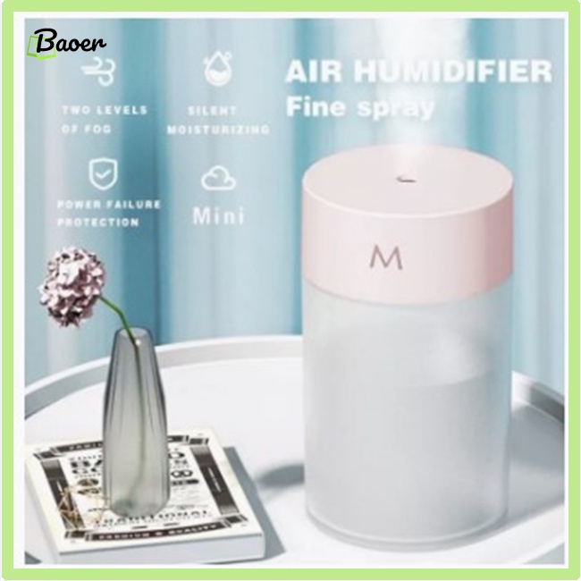 Máy Tạo Độ Ẩm Không Khí mini 100% Chính Hãng 260ml Có Đèn Và usb