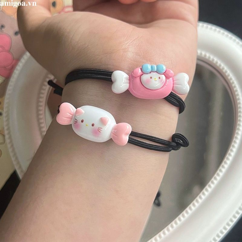 Dây Buộc Tóc sanrio Màu Kẹo Đơn Giản Dễ Thương