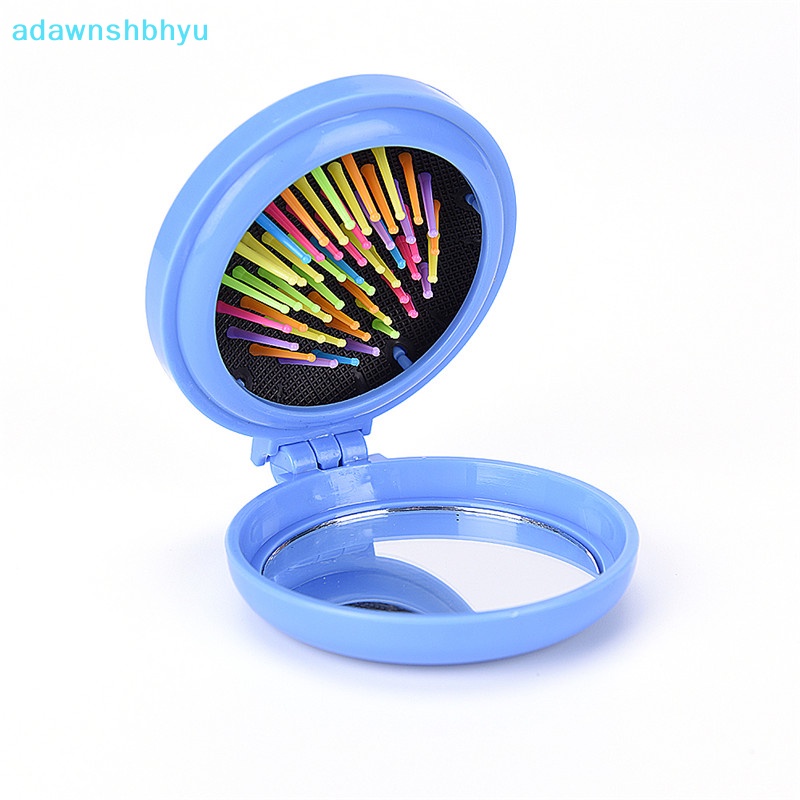 Lược Gấp Tích Hợp Gương Du Lịch adawnshbhyu