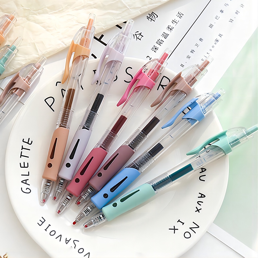 Bút Mực gel Ngòi 0.5mm Màu Sắc retro wj383