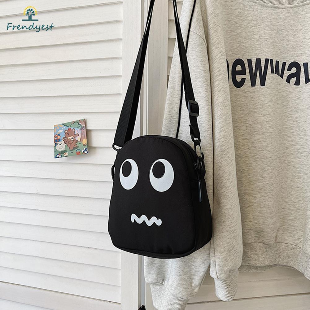 Túi Đeo Vai / Đeo Chéo Có Khóa Kéo Họa Tiết Hoạt Hình Dễ Thương Thời Trang Cho Bạn Gái