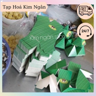 100 Mảnh Giấy Gấp Bánh Ít Lá Gai Bình Định [THKN77]