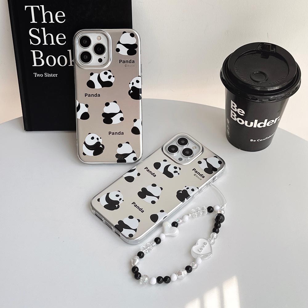 Ốp Điện Thoại Cứng Họa Tiết Gấu Trúc Nằm Đáng Yêu Cho iphone 11 12 12pro 12promax 13 13pro 13promax 14 14pro 14promax