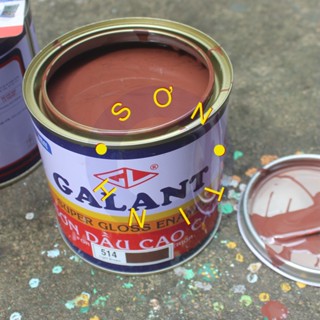 Sơn dầu bóng MÀU nâu cánh gián 514 800ml galant Light Brown (Tập Đoàn URAI - Thái Lan) Sử dụng cho gỗ, tôn, sắt thép