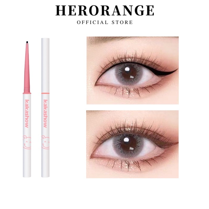 Bút chì kẻ mắt herorange KAKASHOW đầu mảnh 1.5mm chống thấm nước lâu trôi 0.6g
