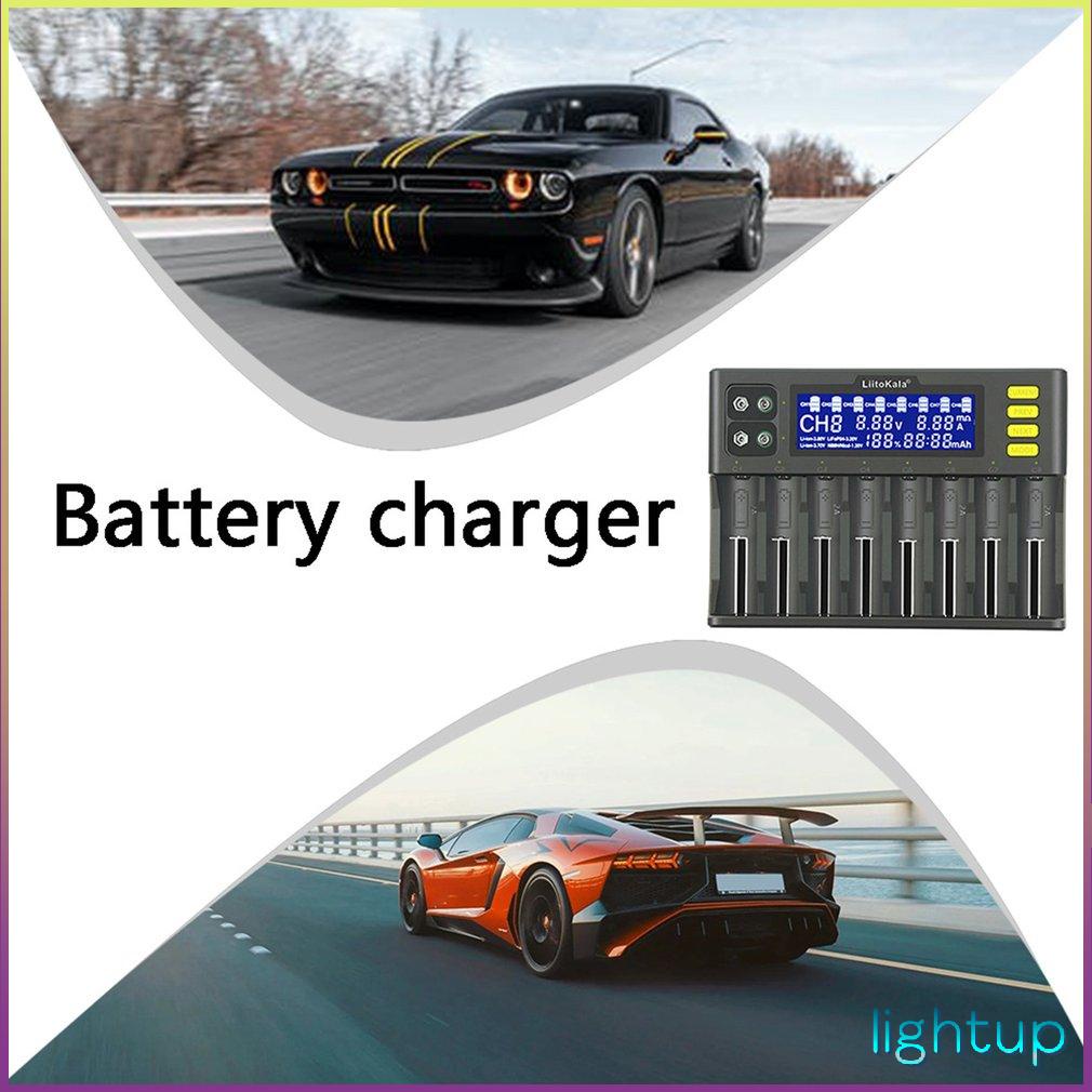 Lii-S8 Battery Charger Li-Ion 3.7V Nimh 1.2V Li-Fepo4 3.2V Imr 3.8V [R/8]