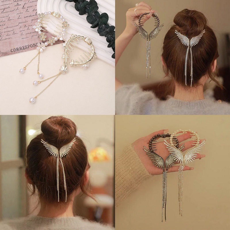 Kẹp Tóc Cố Định Tóc Đuôi Ngựa Hình Quả Bóng Thịt Dành Cho Bé Gái