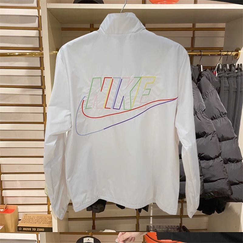 Nike Áo Khoác Gió Dệt Kim Thoáng Khí Thêu Chữ Dx0673-010 - 030 Thời Trang Cho Nam