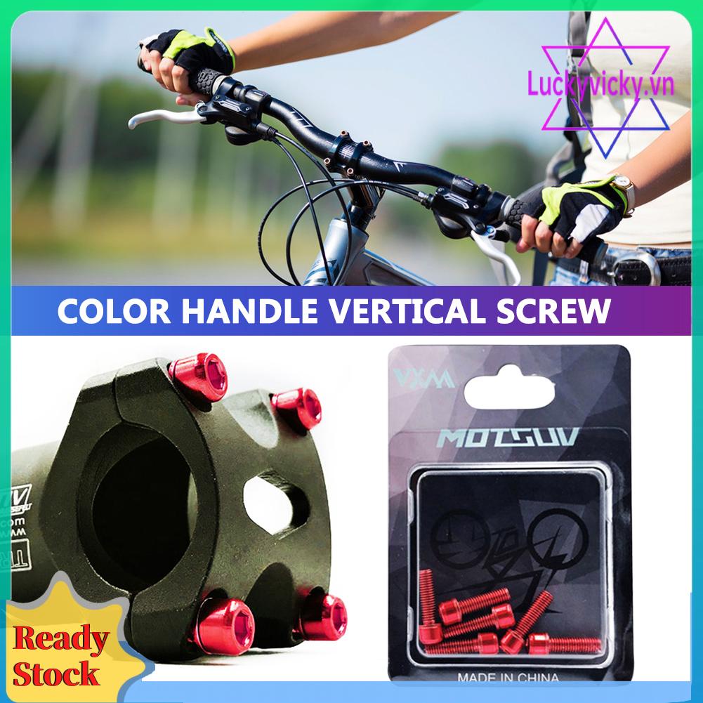 Set 6 Bu Lông m5x18mm Bằng Titan Cho Xe Đạp