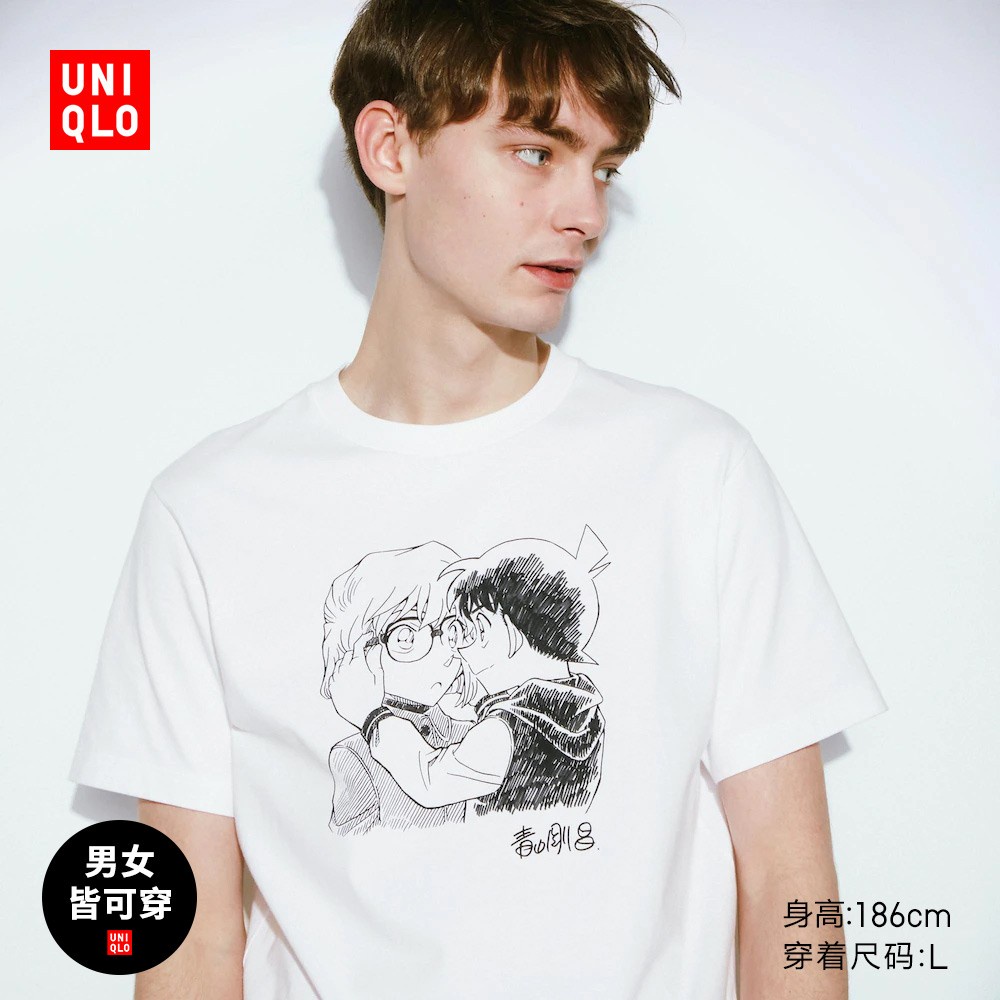Áo Thun Uniqlo In Hình Thám Tử Conan Thời Trang Unisex Cá Tính