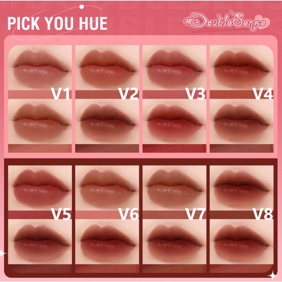 Son kem tint lì hai đầu PINKFLASH bền màu, sắc tố cao, lâu trôi 2 trong 1 30g L13