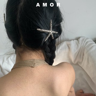 Kẹp Tóc Kim Loại Hình Sao Biển Phong Cách Hàn Quốc