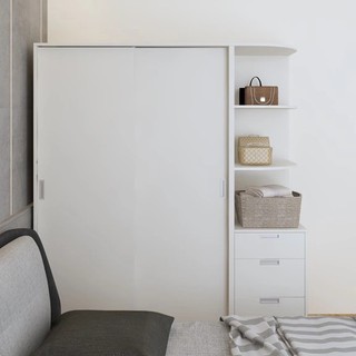 [Có bảo hành] Tủ Áo Cửa Lùa Gỗ MDF Lắp Ráp Tận Nhà Yapi-215