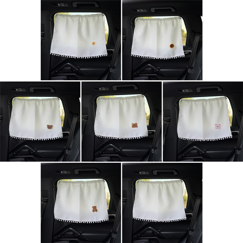 Rèm Che Nắng Cửa Sổ Xe Hơi Họa Tiết Hoạt Hình Có Giác Hút Dành Cho Trẻ Em