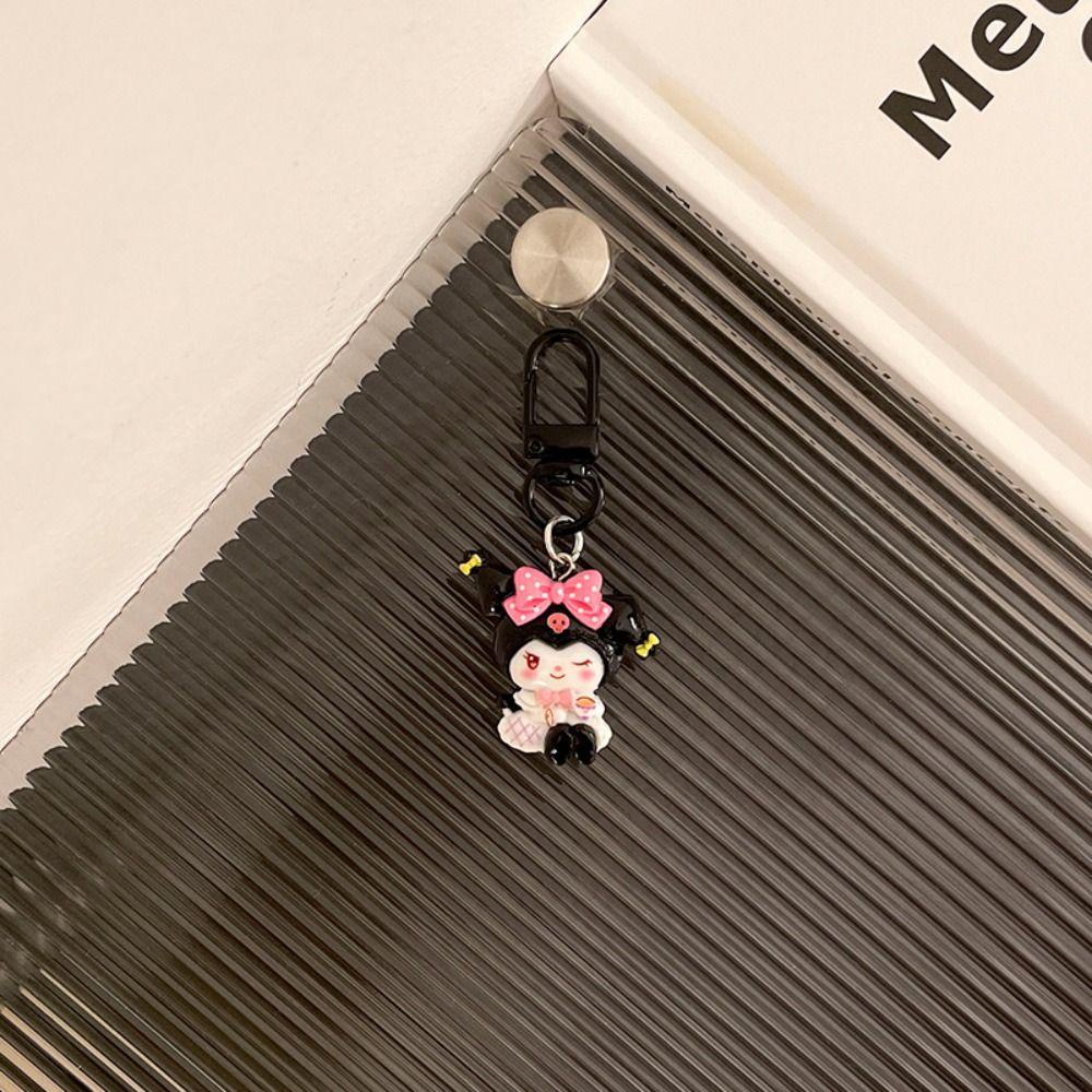 Pinou kuromi Móc Chìa Khóa Bằng Nhựa resin Mặt Hình Thỏ cinnamoroll Hoạt Hình Dễ Thương Cho Cặp Đôi my melody