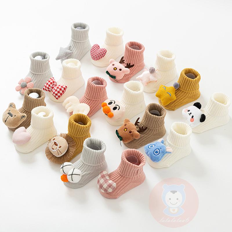 Laa6-giày Bông Ấm Áp Hình Hoạt Hình 3d Cho Bé