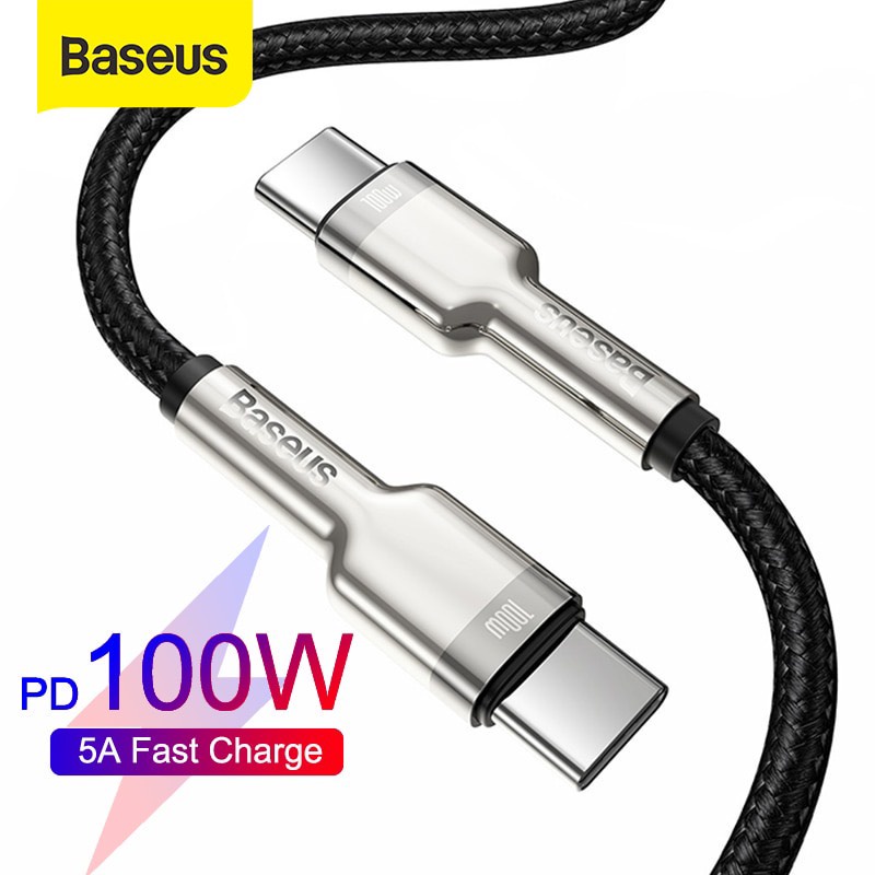 Dây Cáp Baseus Cho Macbook, Laptop / Huawei / Xiaomi / Samsung Đầu Usb C Sang Type C Hỗ Trợ Sạc Nhanh Qc 4.0 Pd 100w