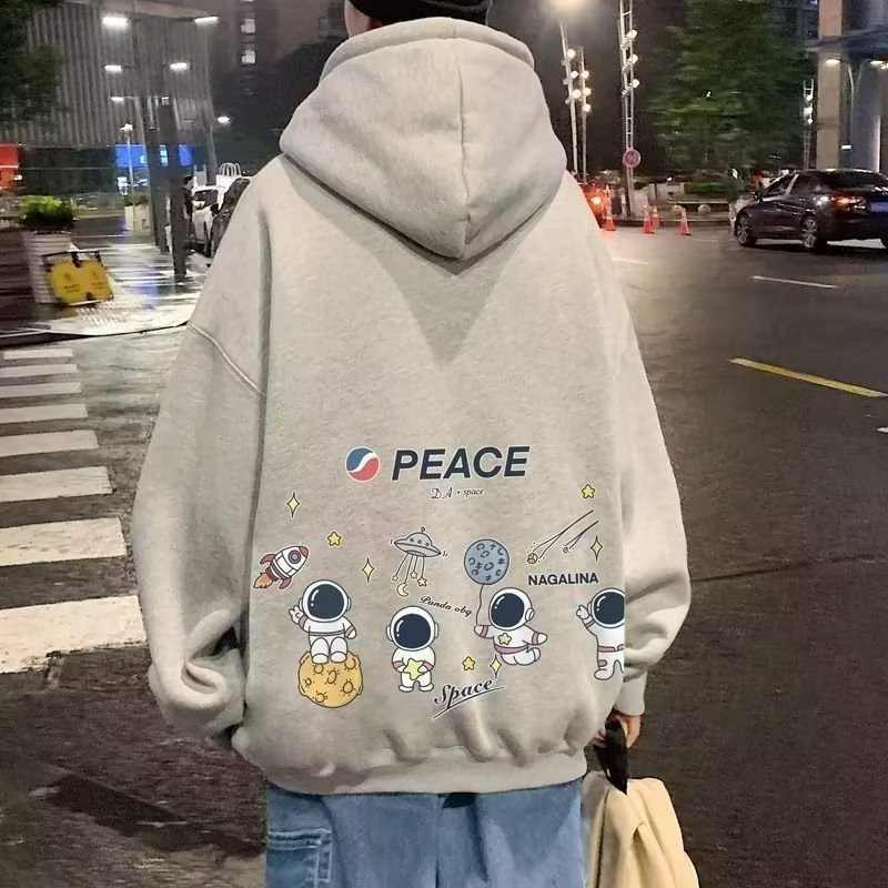 Áo hoodie Dáng Rộng plus size m-8xl Phong Cách Hàn Quốc Cho Nam