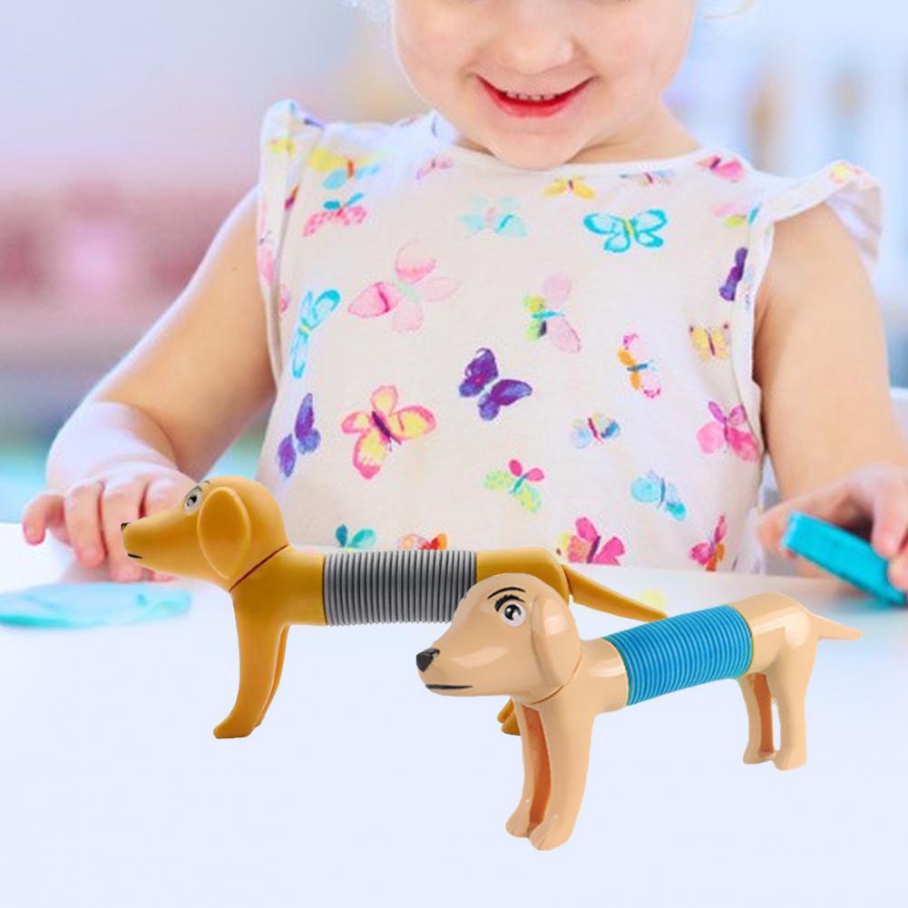 Đồ Chơi Ống Lò Xo Kéo Căng Có Thể Thu Vào Hàng Trăm Chú Chó / Thú Cưng Đa Năng diy Làm Quà Tặng / Đồ Chơi Cảm Biến pop