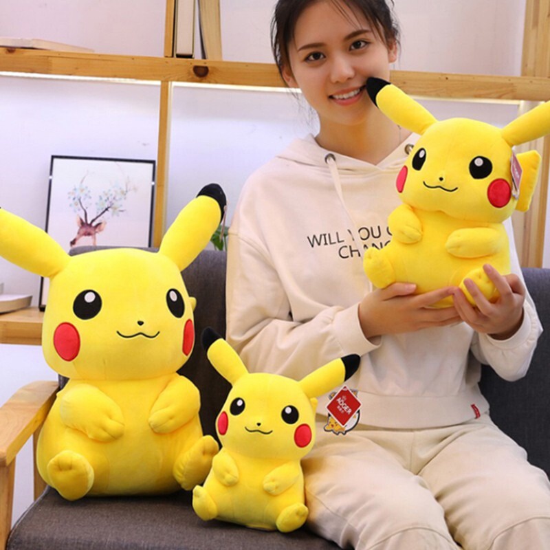 Pikachu Nhồi Bông 20 / 35 / 40cm Hoạt Hình Cỡ Lớn Đáng Yêu