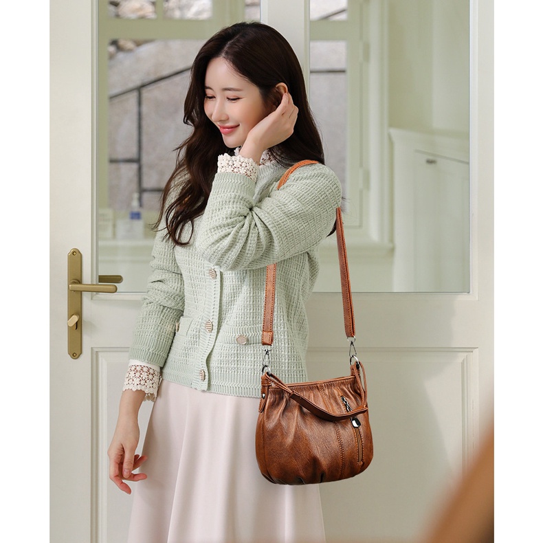 Túi Xách Đeo Vai Phong Cách Âu Mỹ retro Mới Cho Nữ